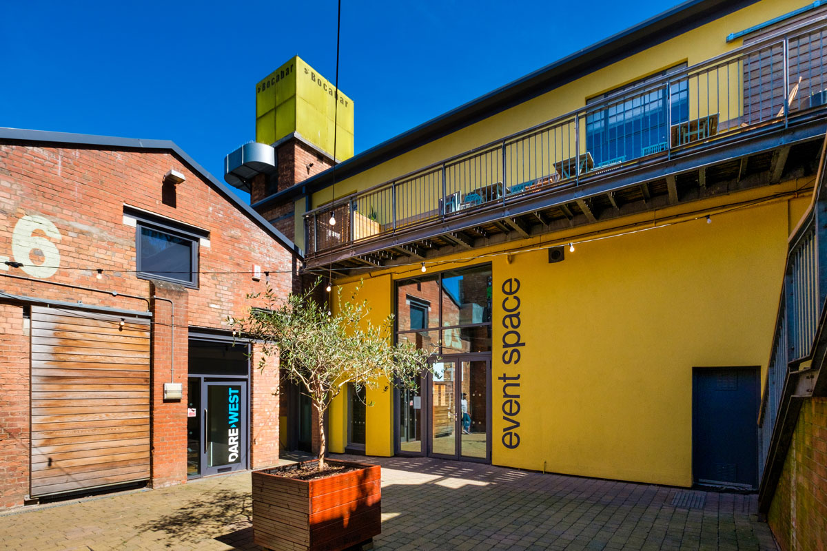 Sunny courtyard near Event Space