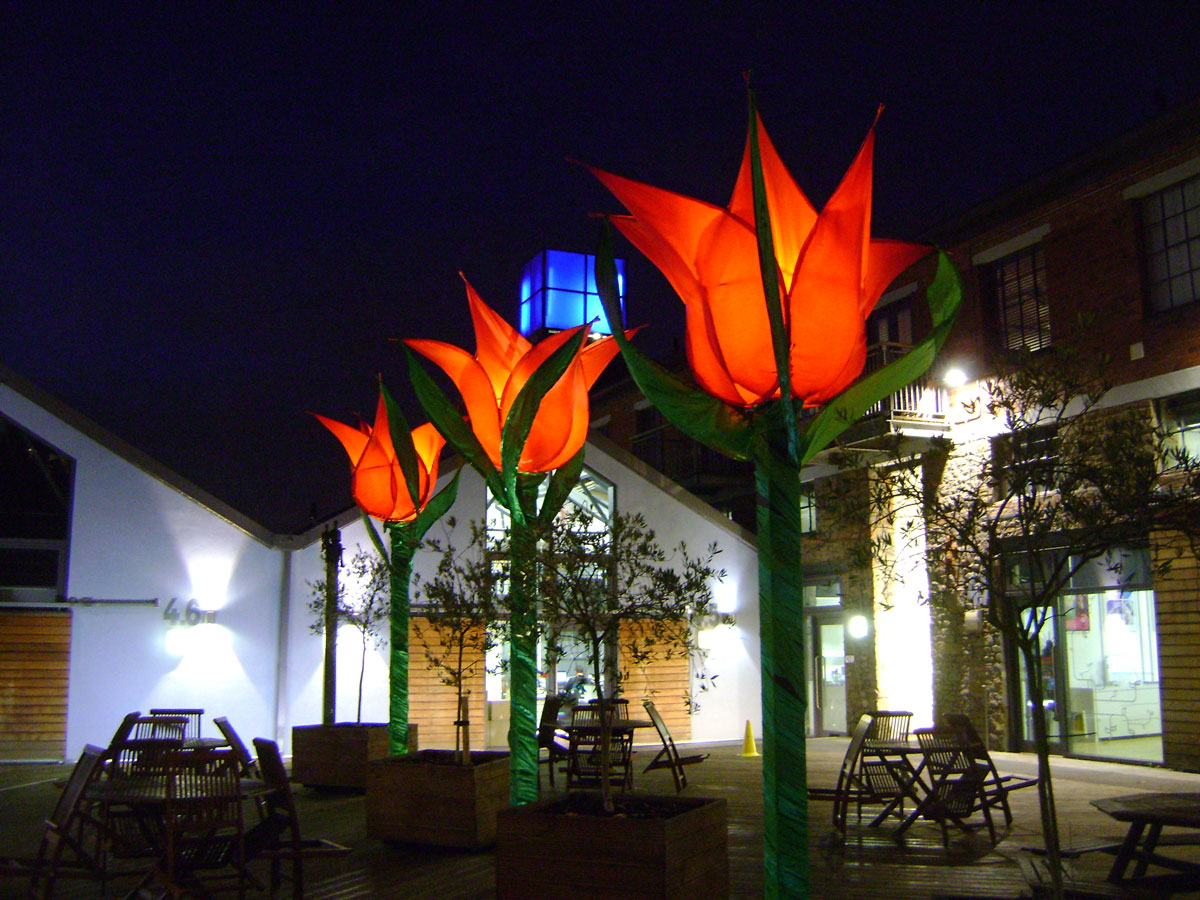 Tulip installation, main courtyard