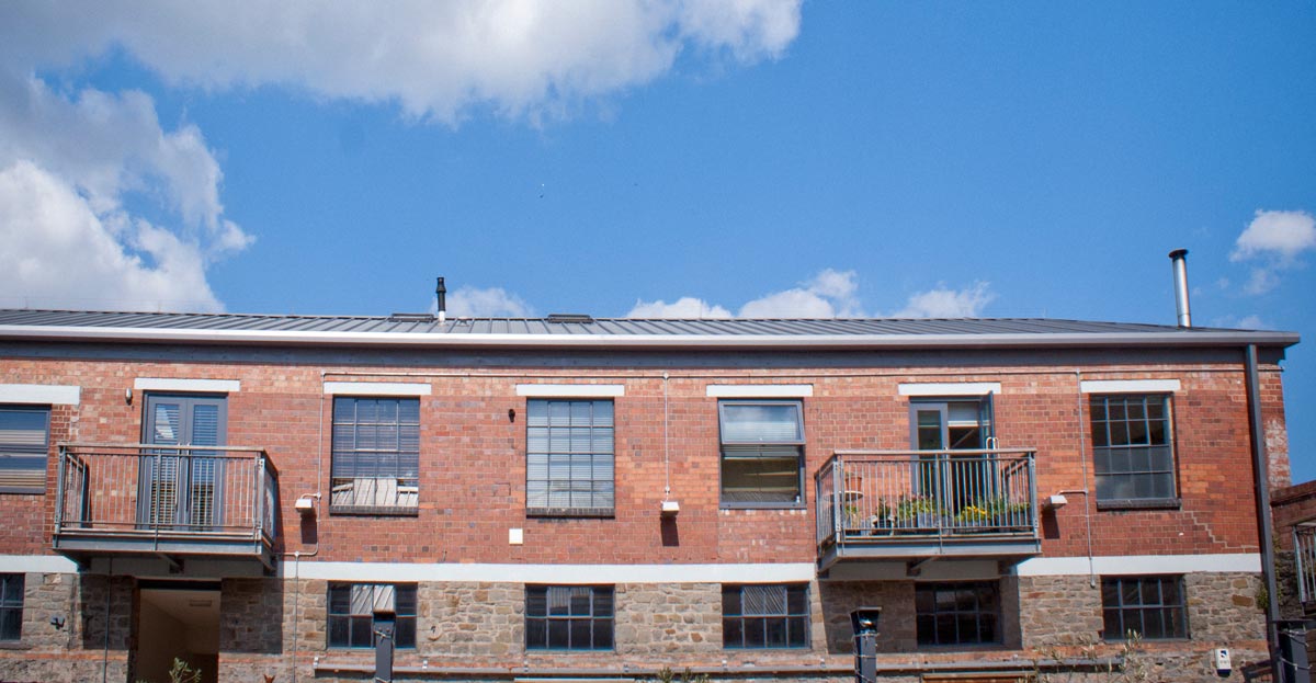 Residential apartments in converted industrial buildings